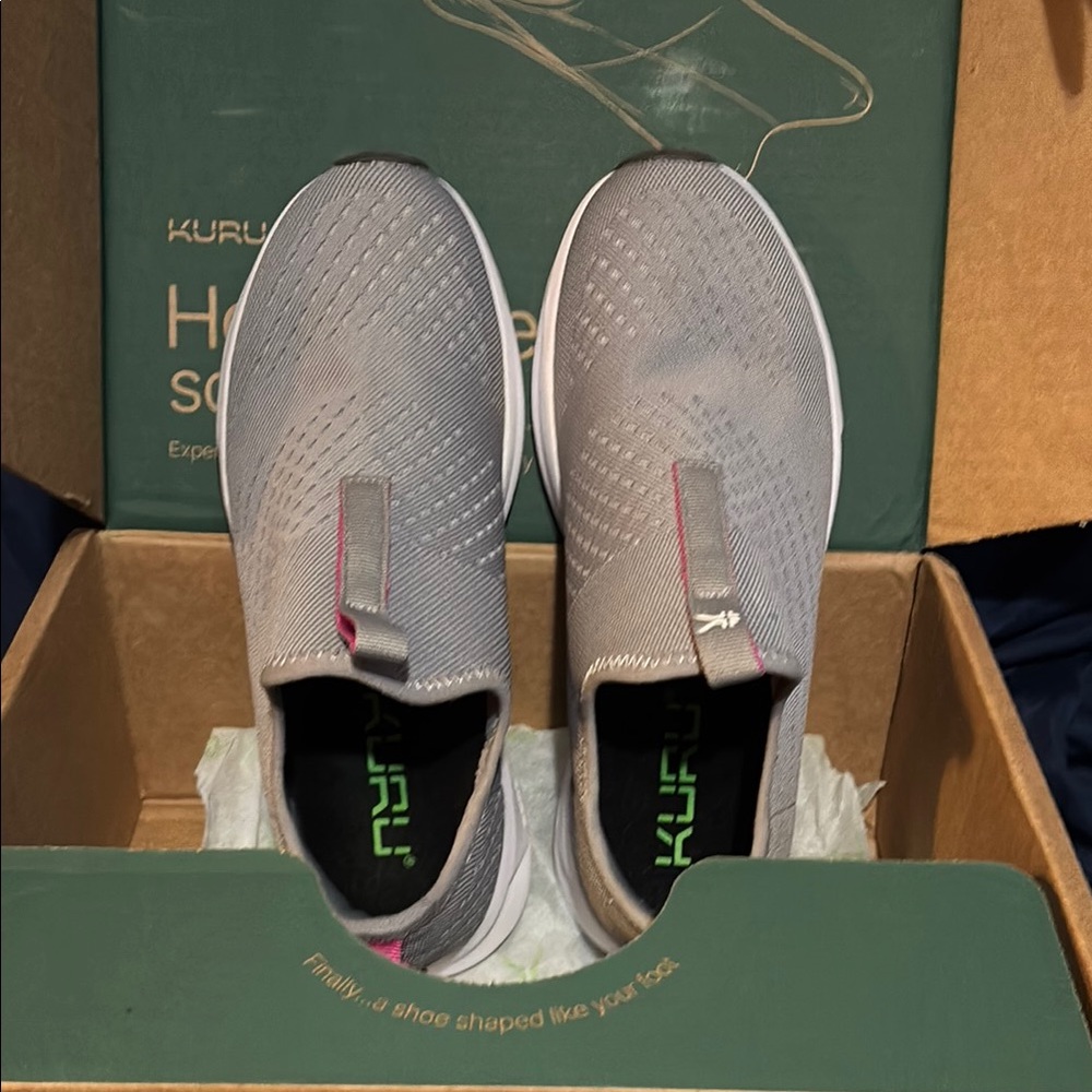 Kuru Gray Slip-On Sneakers